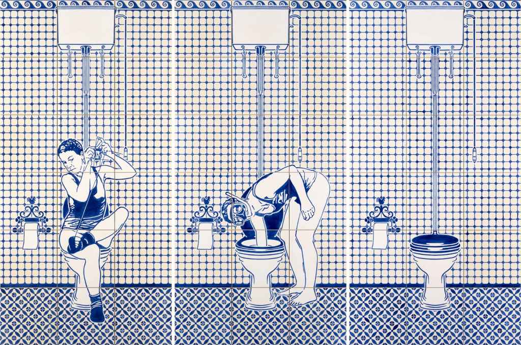 Dana Widawski · Artist’s Rest · Unterglasurmalerei · 2014
