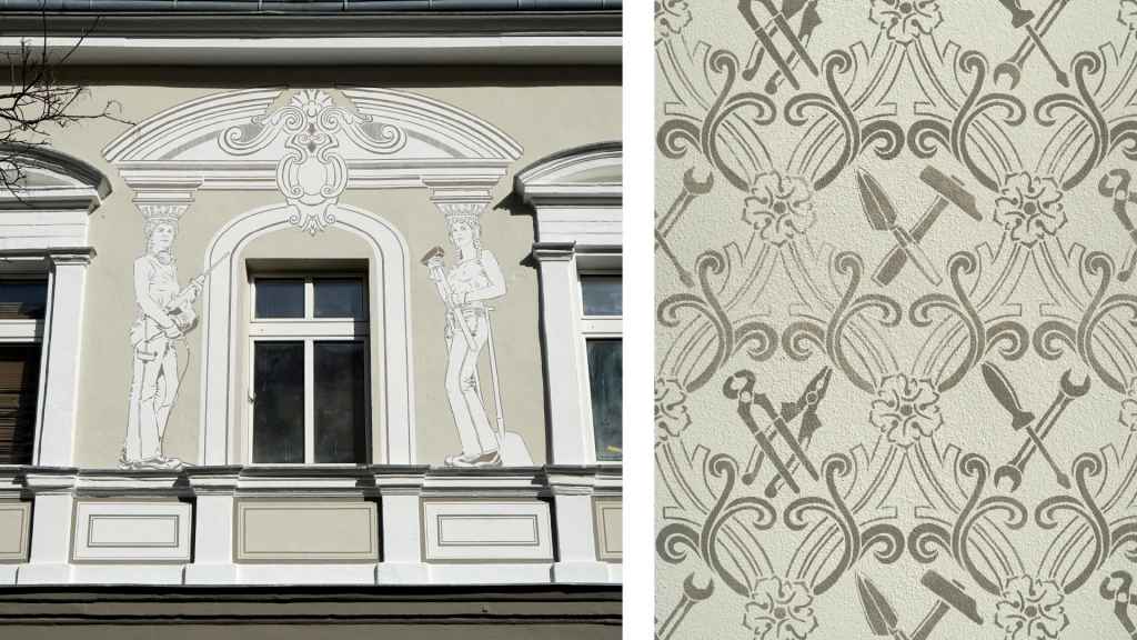 Dana Widawski · Hommage an die Baukunst · 2015 · Kunst am Bau · Berlin-Wedding · Details Dana Widawski · Hommage an die Baukunst · 2015