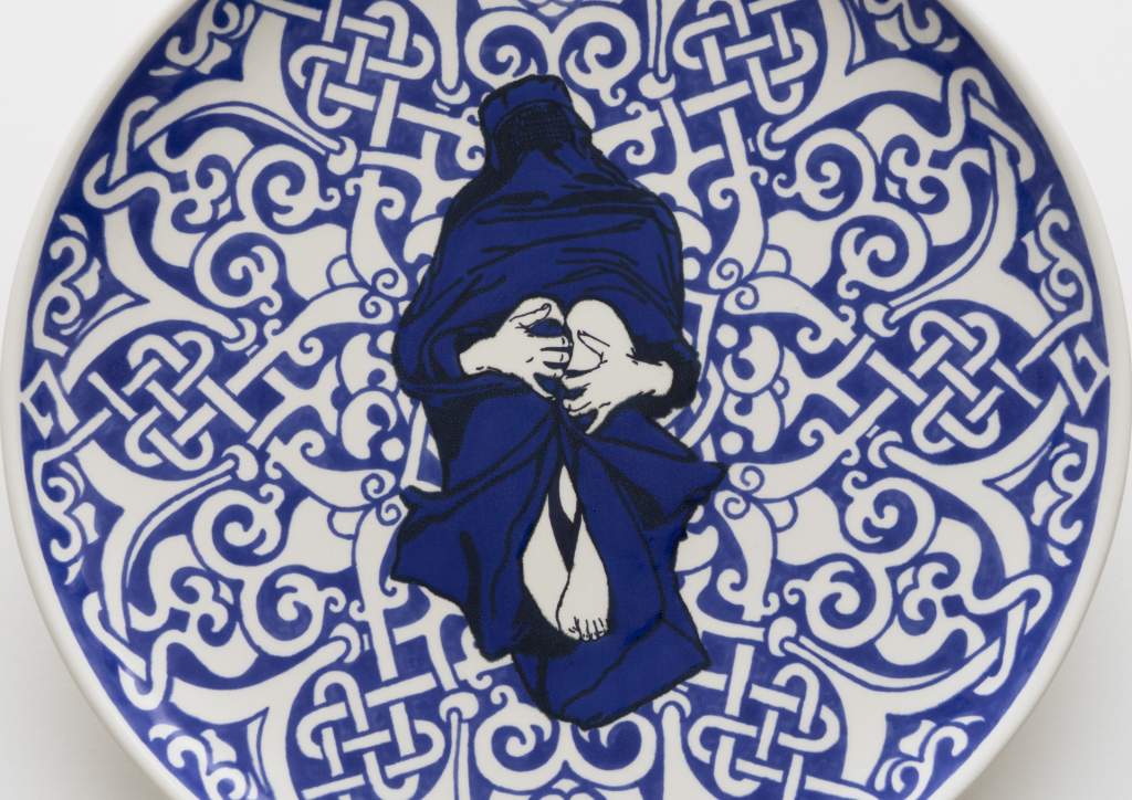 Detail &nbsp;·&nbsp; Wrapped Woman – Pizzateller IV, 3/5 &nbsp;·&nbsp; 2018