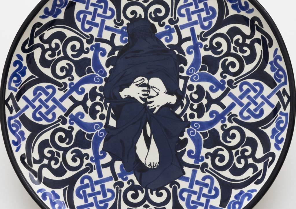 Detail &nbsp;·&nbsp; Wrapped Woman – Pizzateller IV, 4/5 &nbsp;·&nbsp; 2018